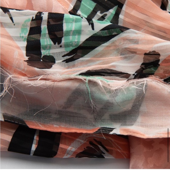 Vintage Victoria's Secret Gold Label 3 Piece Pajama Set Floral Peach Green Med - Picture 15 of 15